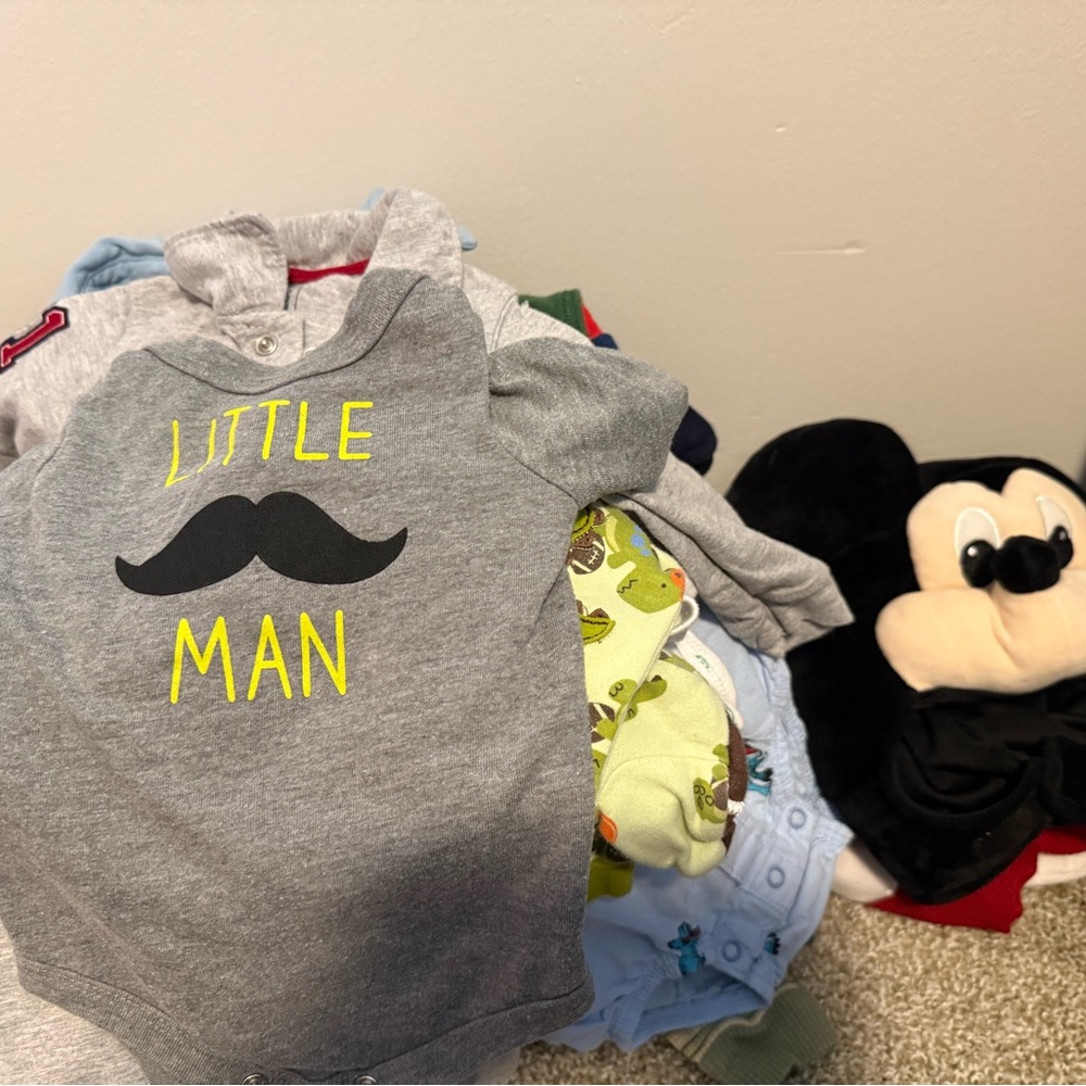 Baby boy clothes mixed sizes  newborn-6m